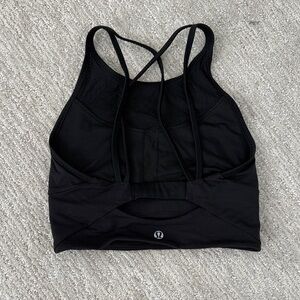 lululemon athletica Black Strappy Crossback Sports Bra